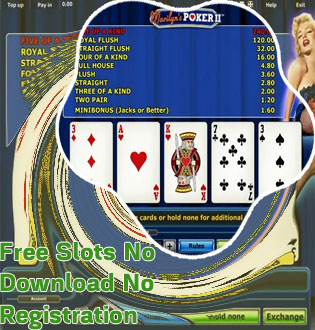 Free slot poker games no downloads